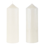 3" x 9" Unscented Dome Top Event Pillar Candle - Ivory